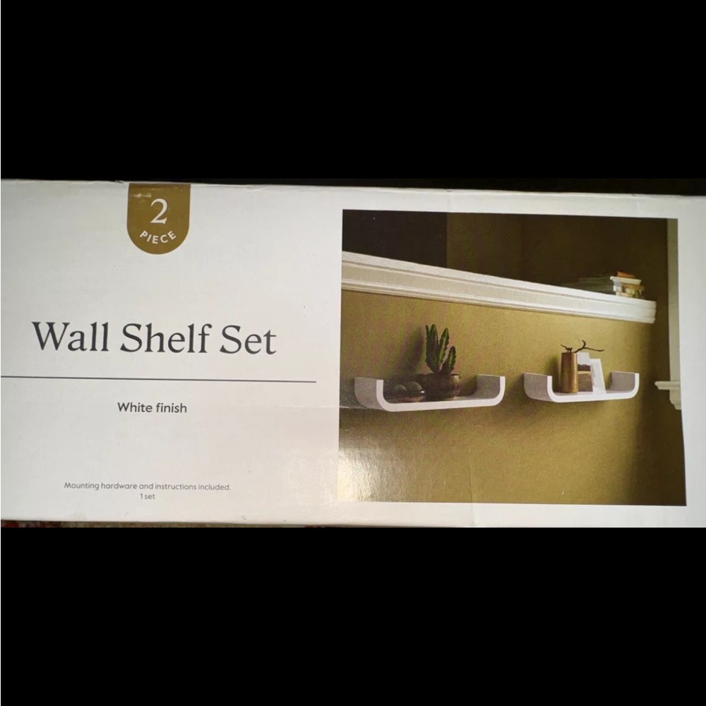 2pc Threshold Wall Shelf Set 15.75” L x 3 7/8 H 2 7/8 Hold Up To 30 Lbs. New